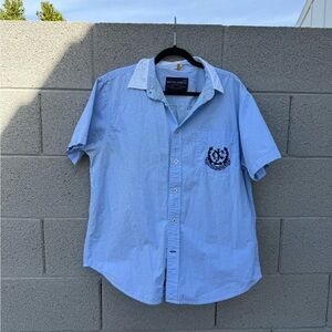 Nautica Light Blue Casual Button Down Shirt